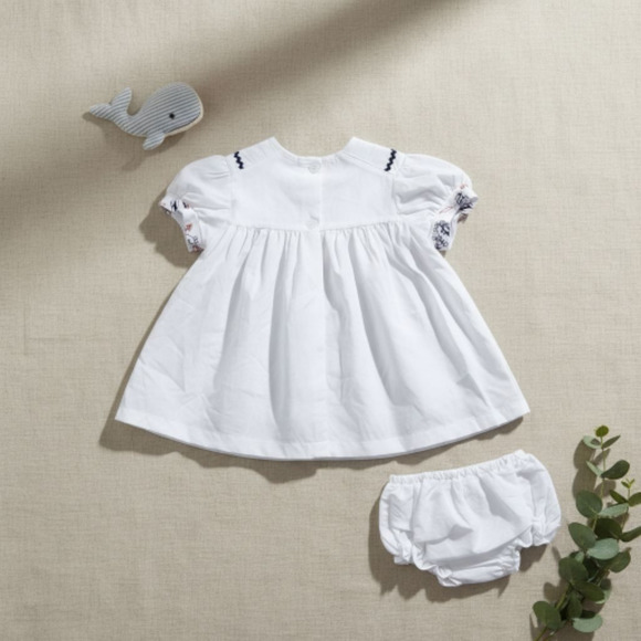 New Baby Girl Dress Set with matching headband underwear size 3 to 6 months - Picture 3 of 3